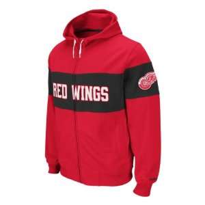  Detroit Red Wings Neutral Zone Full Zip Hoodie: Sports 