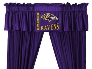 BALTIMORE Ravens Football Room CURTAINS/Drapes+VALANCE!  