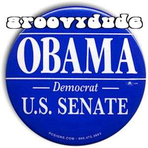  OBAMA 3 US Senate 2004 Illinois Campaign Pin Button Pinback 04