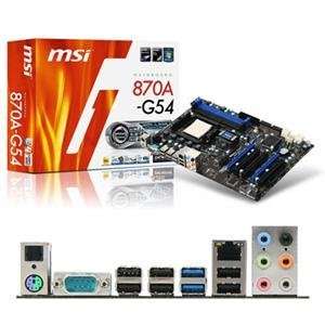 MSI, ATX AM3 AMD 870 DDR3 (Catalog Category: Motherboards / Socket AM3 