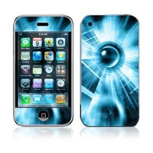   iPhone 2G Vinyl Decal Sticker Skin   Abstract Blue Tech: Everything