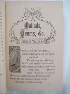 Antique Vol. 32 Ballads Poems Etc., Handy Volume Sir Walter Scott 