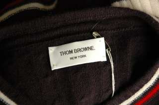 THOM BROWNE Mens Navy *CASHMERE* Cricket Sweater XS NEW  