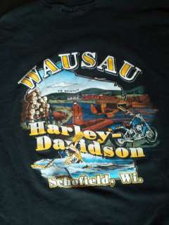   Harley Davidson American Heritage T Shirt 1991 Wausau WI XXL  