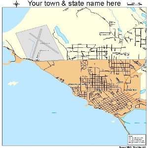  Street & Road Map of Crescent City North, California CA 