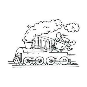  Riley & Company Cling Mount Rubber Stamp Train Riley; 2 