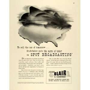  1944 Ad John Blair & Co Chicago Broadcasting Advertising 