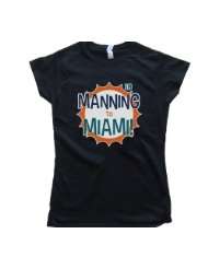 Womens Manning To Miami Peyton Manning Tee Shirt Gildan Softstyle
