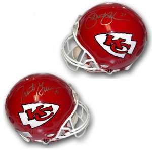  Priest Holmes Autographed Helmet   Trent Green Full Size 