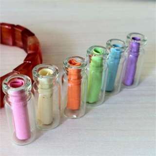 Mini Message in bottle letter paper for glass vials charms Invitations 