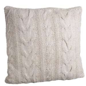  Pack of 2 Ivory Cable Knit Decorative Pillows 20 Home 