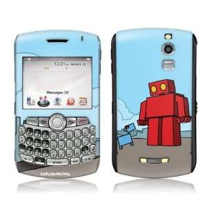   Curve  8330  EXPLODINGDOG  Red Robot Skin: Cell Phones & Accessories