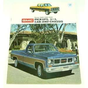  1974 74 GMC SIERRA PICKUP Truck BROCHURE 1500 2500 3500 