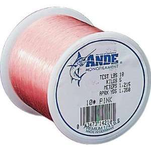  Ande   Premium Mono Line 1 lb Pink 20 lb Test Sports 