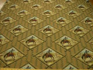 Waco bucking bronco tapestry upholstery fabric ft896  