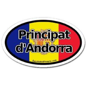  Principat dAndorra on Andorra Flag Car Bumper Sticker 