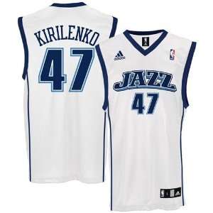 adidas Utah Jazz #47 Andrei Kirilenko White Replica Basketball Jersey