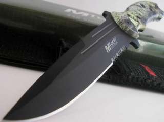 MTech Black Clip Point Bowie Hunter RealTree Camo Knife  
