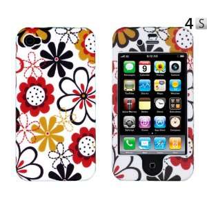  Retro Flower Crystal Case (Front & Back) for Apple iPhone 