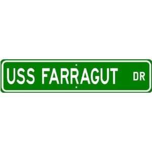  USS FARRAGUT DDG 99 Street Sign   Navy