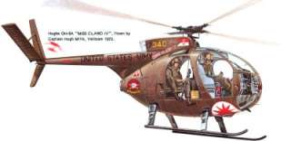   SOLDIER 1/6 VIETNAM OH 6 LITTLEBIRD MISS CLAUD IV HELICOPTER MODEL