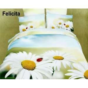 Dolce Mela DM418Q Felicita Queen Duvet Cover Set:  Home 