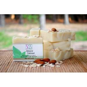  Almond Oatmeal Handmade Soap   3 Bars 4oz/ea Beauty