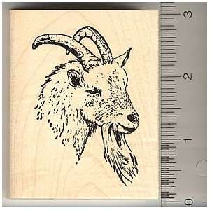  Goat Face Rubber Stamp Arts, Crafts & Sewing