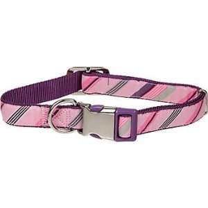   Adjustable Pink Tie Dog Collar