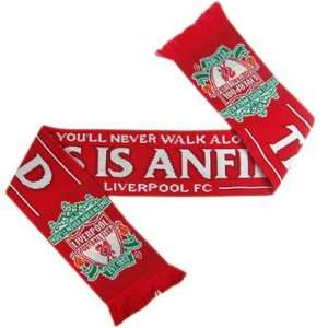   Liverpool FC Authentic EPL This Is Anfield Knit Scarf Toys & Games