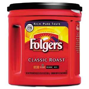  Folgers Classic Roast Ground Coffee 33.9oz Can: Kitchen 