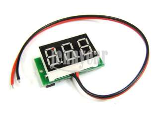 Mini Digital Voltmeter DC 4.5 to 30V Green LED Digital Panel Meter 
