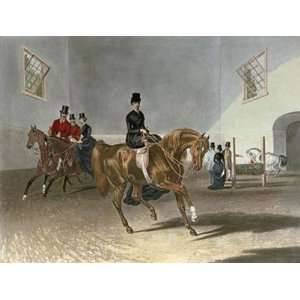 Riding School Etching Turner, Francis Calcraft Hunt, Charles Hunting 