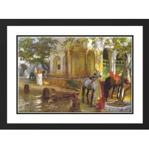 Bridgman, Frederick Arthur 38x28 Framed and Double Matted At The 