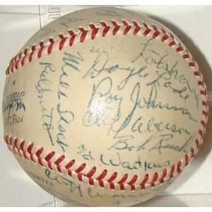   Chicago Cubs Team (29) SIGNED Frick Baseball   Autographed Baseballs