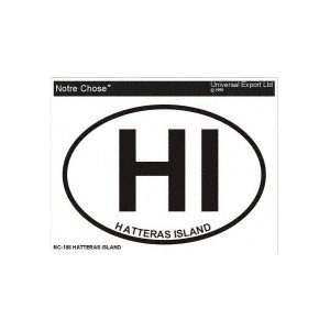 HATTERAS ISLAND Oval Bumper Sticker