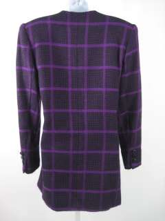 ALBERT NIPON Purple Suit Jacket Skirt Outfit Set Sz 6  