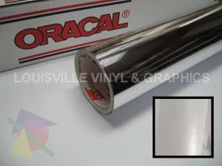   24 X 10yd Silver Chrome Oracal 351 Polyester Sign Vinyl Film  