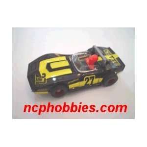  Tyco   Chevy Corvette 27 Race Car BK/YL (Slot Cars): Toys 