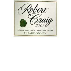  2009 Robert Craig Chardonnay Sonoma Valley Durell Vineyard 