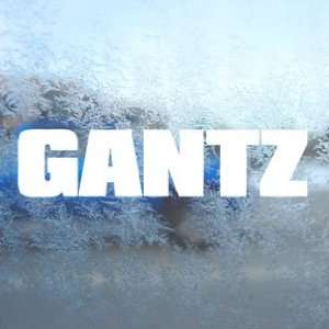  GANTZ Logo White Decal Movie Anime Cartoon Window White 