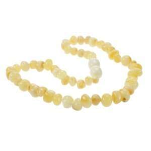 Baltic Amber Baby Teething Necklace   Butter Round W/the Art of Cure 