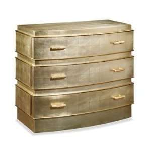  PC4008   Three Drawer Chest in Antique Silver Leaf: Baby