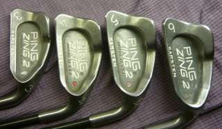 Ping Zing2 Zing 2 Golf Clubs Irons Silver Dot Tall Aldila Graphite 