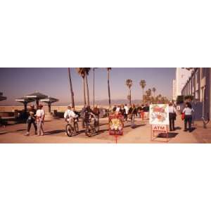  People Walking on the Sidewalk, Venice, Los Angeles, California 