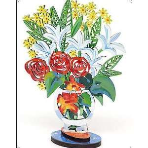  David Gerstein Art Feast Flowers Ltd Ed Wood Sculpture 