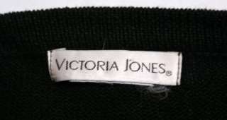 Victoria Jones UGLY CHRISTMAS SWEATER Black Cardigan L  