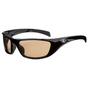 Ryders Defcon Photo Sunglasses, Black/Brown Lens:  Sports 