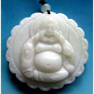  Chinese Jade Tibet Buddhist Fortune Buddha Amulet Pendant 