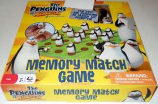  Nickelodeon DreamWorks The Penguins of Madagascar Memory Match Game 